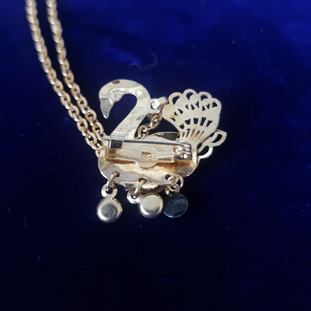 Pendant Bird Necklace / Brooch - Picture 8 of 8